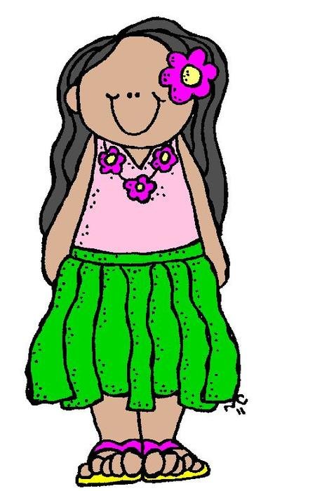 Hula Girl Clip Art N23