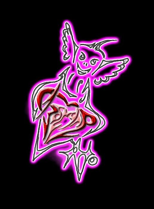İllustration of France Tatouage Ange Mon
