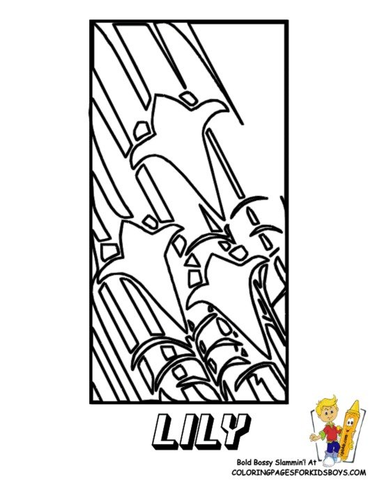 Easter Lily Coloring Pages