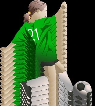 Little Girl Soccer Player
