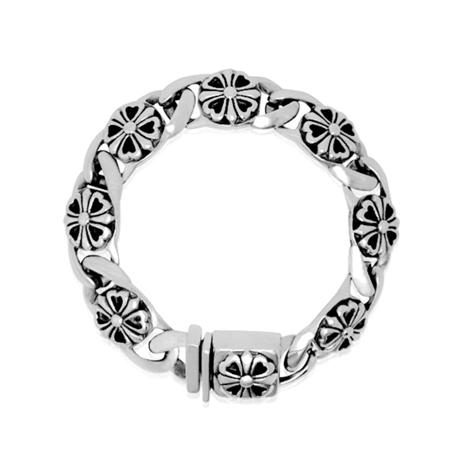 VB025 Titanium Stainless Steel Cross Vintage Bracelet Mens Fashion