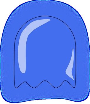 Blue Ghost Clip Art