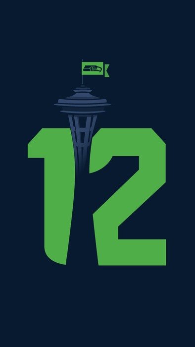Seattle Seahawks 12 drawing