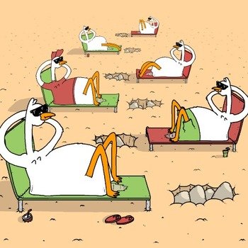 6 Geese A Laying