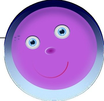 Purple Smiley Face Clip Art N5