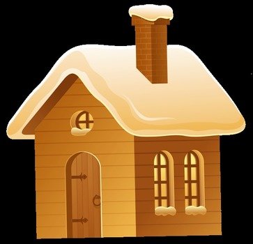 Gallery Free Clipart Picture hellip Christmas PNG Winter Brown House P