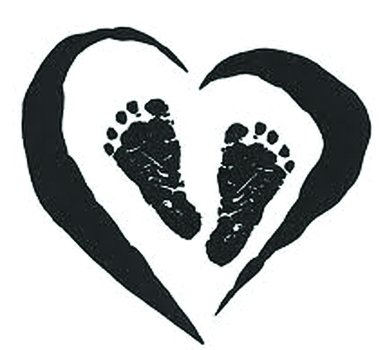 Baby Feet Heart Clip Art N3
