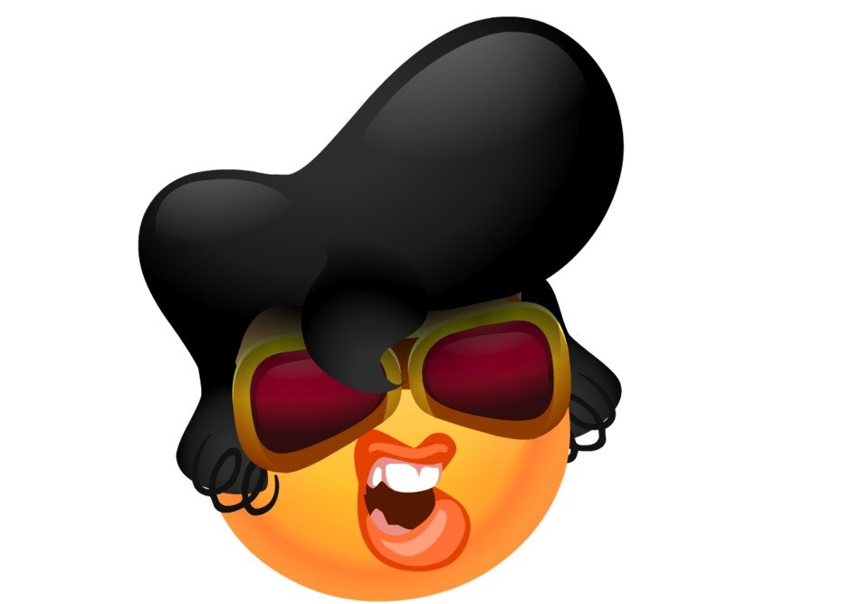 smiley in the image of Elvis Presley