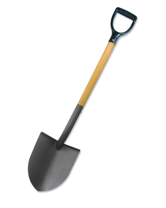 garden shovel on a white background