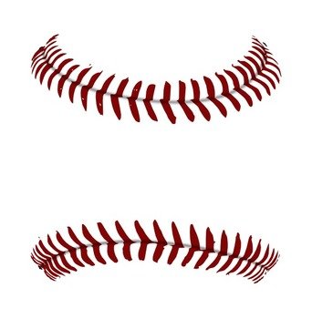 Baseball Laces Clip Art N12