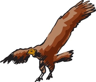 Flying Vulture Clip Art