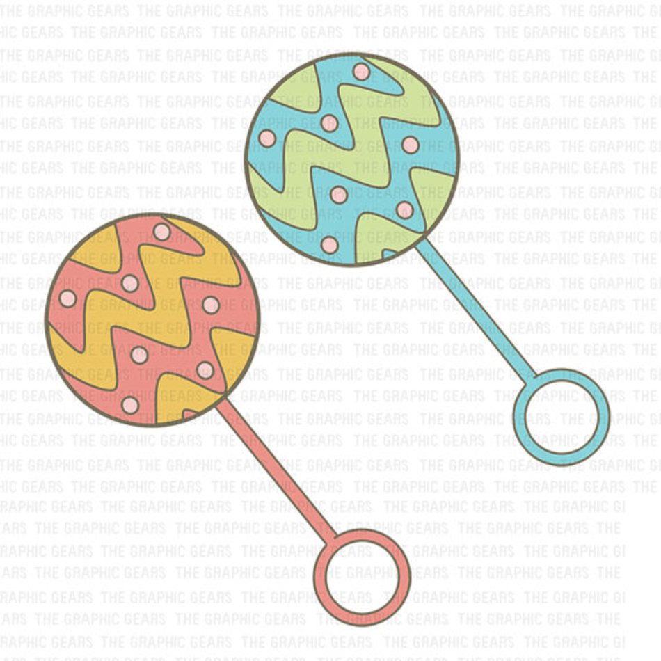 Toy Baby Rattle Clip Art