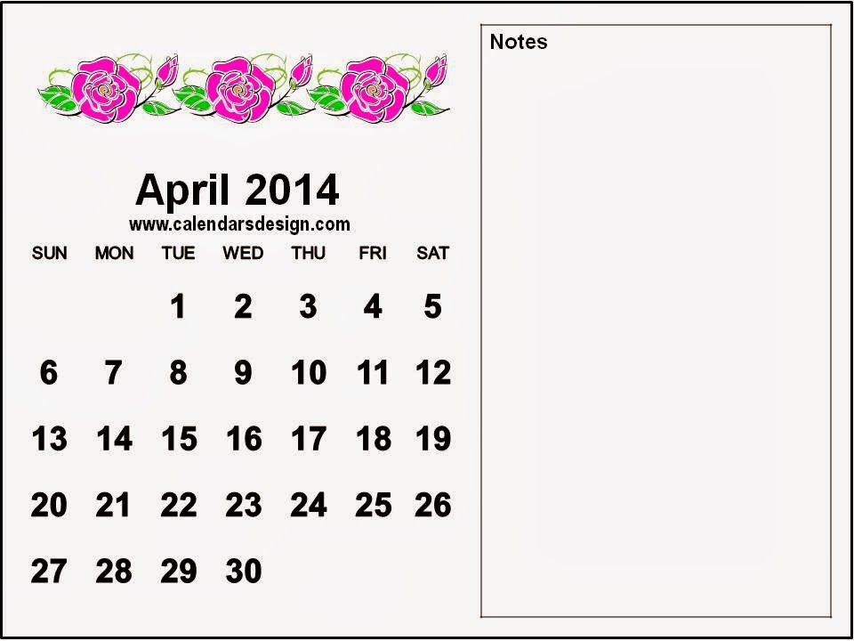 Calendar april 2014 free image download