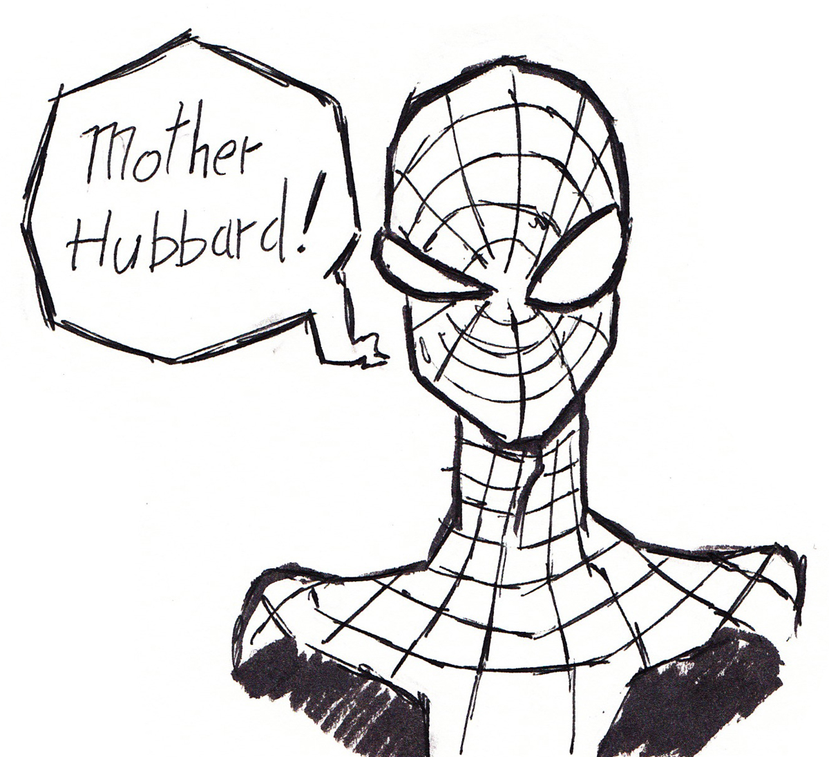 Spider Woman drawing free image download
