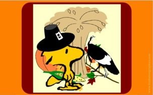 Snoopy Thanksgiving Clip Art drawing