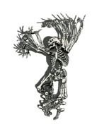 nice Dancing Skeleton drawing