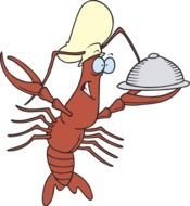 chef Lobster Clip Art drawing