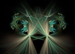 Rainbow Fractal Backgrounds drawing