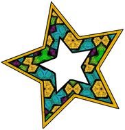 Cute Star Clip Art drawing