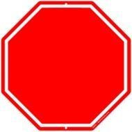 Blank Stop Sign Template Clip Art