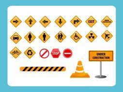Road Sign Vector drawing