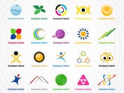 variety of logos as graphic image