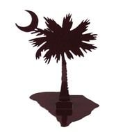 brown palm tree and half moon
