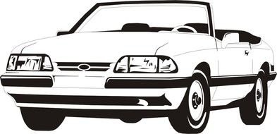 old Cartoon Car drawing