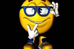 Smiley Face With Glasses and boots