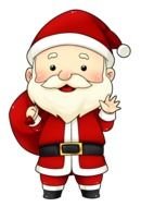 Cute Santa Clip Art drawing