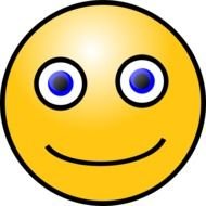 yellow Happy Face Clip Art drawing