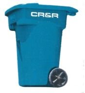 Blue Trash Can drawing