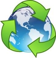 Earth Recycle Clip Art drawing