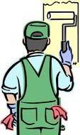 clipart of the House Painter