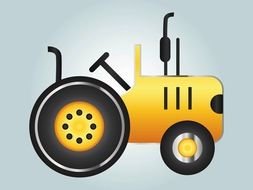 Vector Tractor drawing