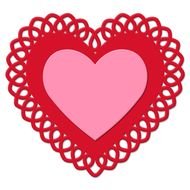 Valentine Heart Silhouettes drawing