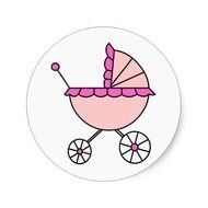 Pink Baby Carriage