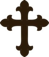 Brown Cross Clip Art N4