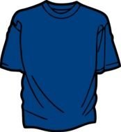 Royal Blue T Shirt Template