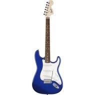 Blue and white electric guitar clipart