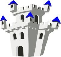 Blue Castle Clip Art