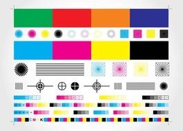 CMYK color chart
