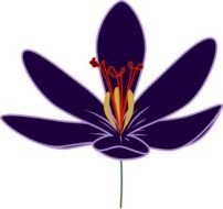 Crocus Flowers Clip Art Free