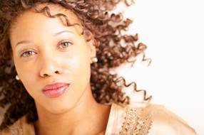 African American women with curly hair