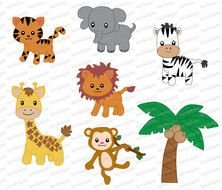 Cute Jungle Animal Clip Art N5