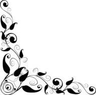 roses as a pattern in graphic representation