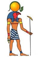 sun god of Ancient Egypt, Ra, drawing