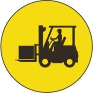 Safety Forklift Floor Signs