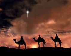 desert Wise Men drawing
