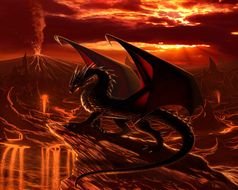 fantastic Fire Dragon drawing